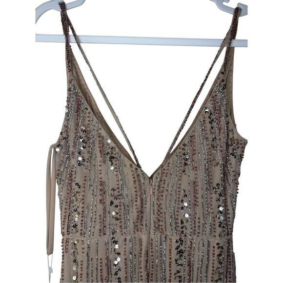 NWT Mac Duggal 10932 Surplice Front High Slit Dress Size 4 ✨ - Picture 8 of 16